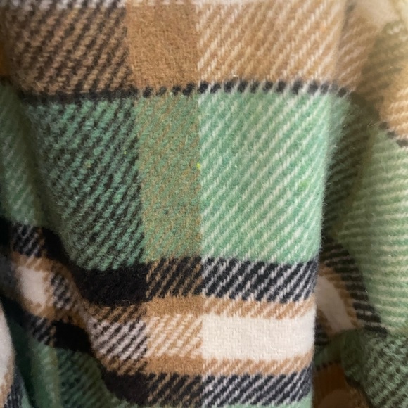 Green, tan, and black Plaid jacket - Picture 3 of 5
